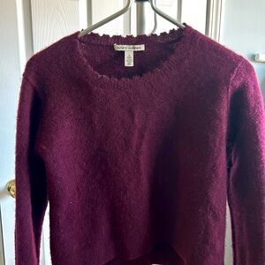 Autumn Cashmere sweater in eggplant